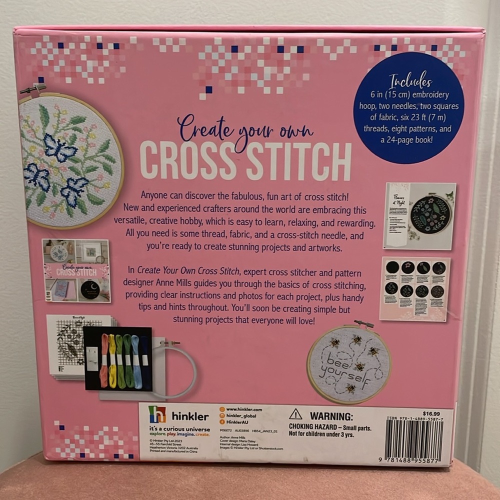 Create Your Own Cross Stitch Craft Kit NWT - Picture 3 of 6